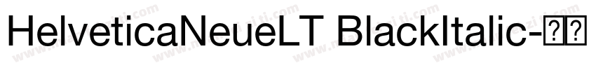 HelveticaNeueLT BlackItalic字体转换